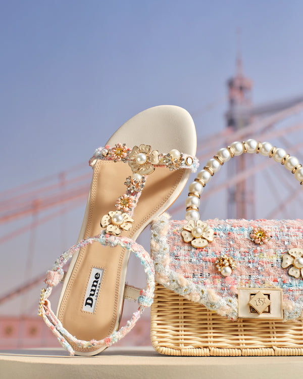 Dune silver shoes and bag shop